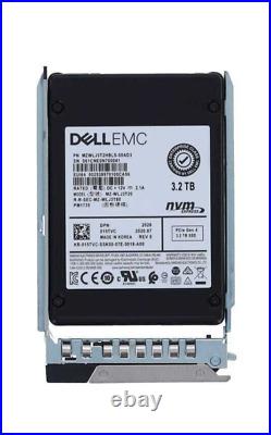 15tvc Dell Pm1735 3.2tb Pcie Gen 4 Nvme 2.5'' Ssd Hard Drive W Tray 015tvc