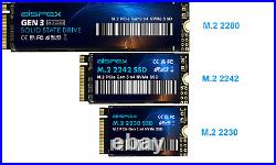 1TB Aispex SSD M. 2 PCIe NVMe Gen 3 x4 2280, 2242, 2230