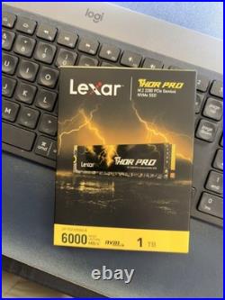 1TB M. 2 NVMe PCIe GEN 4 x4 SSD 6,000MB/s LEXAR THOR PRO