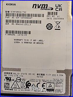 1X SSD 1.92TB KIOXIA CM7 PCIe 5.0 NVMe 2.0 2.5 KCMYXRUG1T92 SDF7085GEB02T 2023