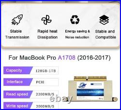 256GB 512GB 1TB SSD Internal Solid State Drive Upgrade for MacBook Pro A1708
