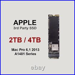 2TB 4TB M. 2 NVMe SSD PCIe 3.0 for Apple Mac Pro 6,1 2013 2017 Pre-loaded OS