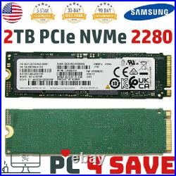 2TB SSD SAMSUNG PM981a MZ-VLB2T0B PCIe NVMe 2280 HP PN L50354-001 M. 2 SSD