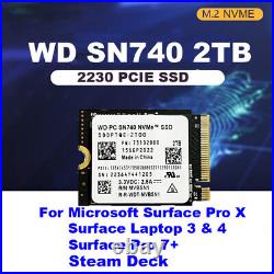 2TB WD M. 2 2230 SSD NVMe PCIe4x4 PC SN740 For Steam Deck ASUS ROG Flow X Laptop