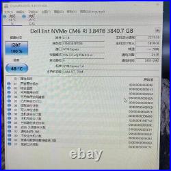 3.84TB SSD CM6 KIOXIA U2 NVME KCM6XRUL3T84 08W2G5 PCIe Gen 4 DELL EMC Drive