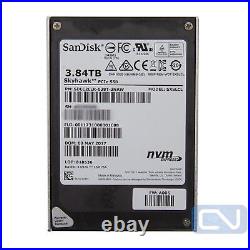 3.84TB SanDisk Skyhawk SDLC2LLR-038T-3NAW 2.5 U. 2 NVMe PCIe SSD Low Hours
