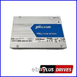3.8TB 4TB NVMe MTFDHAL3T8TCT Micron U. 2 Enterprise Drive 840K IOPS PCIe 3.0 x4