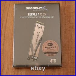 4TB Sabrent Rocket 4 Plus NVMe 4.0 Gen. 4 PCIe M. 2 SSD Solid State Drive