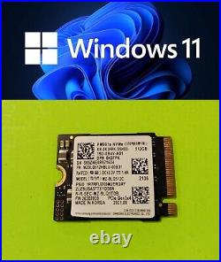 512GB PCIe M. 2 2230 SSD Solid State Drive with Windows 11 Pro UEFI ACTIVATED