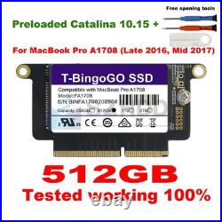 512GB PCIe NVMe SSD For 2016 2017 13 MacBook Pro A1708 AP1024J EMC 2978 EMC3164