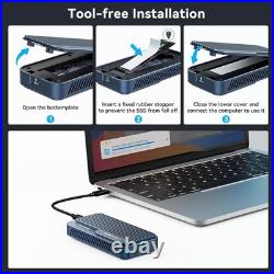80Gbps M. 2 NVMe SSD Enclosure, with Cooling Fan, Compatible with Thunderb