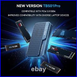 80Gbps M. 2 NVMe SSD Enclosure, with Cooling Fan, Compatible with Thunderb