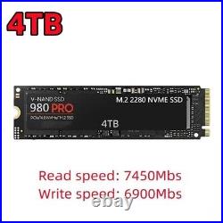 980 PRO SSD M. 2 2280 4TB Internal PCIe Gen 4.0 x 4 NVMe Up To 7450