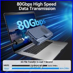 ACASIS Thunderbolt 5 M. 2 NVMe SSD Enclosure 80Gbps PCIe NVMe SSD Case USB4 v2