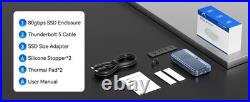 ACASIS Thunderbolt 5 M. 2 NVMe SSD Enclosure 80Gbps USB4 8TB Cooling Fan