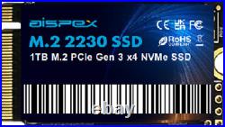 AISPX m. 2 2230 SSD 1TB NVMe PCIe for Microsoft Surface Pro X Surface Laptop3