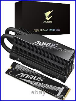 AORUS Gen5 12000 SSD 1TB Pcie 5.0 Nvme M. 2 Internal Solid State Hard Drive with