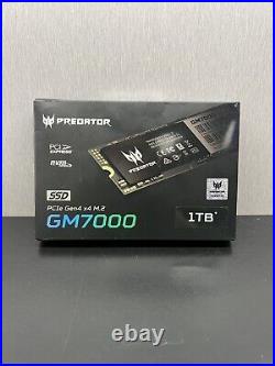 Acer Predator GM7000 1TB, Gen4 PCIe M. 2 SSD Nvme (7400MB/s & 6700MB/s)