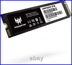 Acer Predator GM7000 2TB NVMe Gen4 Gaming SSD, M. 2 2280, Up to 7400MB/s