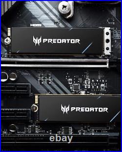 Acer Predator GM7000 2TB NVMe Gen4 Gaming SSD, M. 2 2280, Up to 7400MB/s