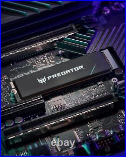 Acer Predator GM7000 2TB NVMe Gen4 Gaming SSD, M. 2 2280, Up to 7400MB/s