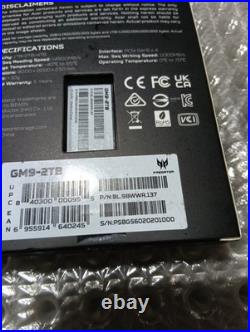 Acer Predator GM9 2TB PCIe 5.0 NVMe M. 2 SSD 14500MB/s Similar 2 Samsung 9100 Pro