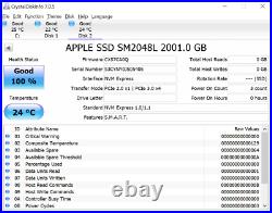 Apple 2TB PCIe NVMe Flash Storage SSPOLARIS SSD Mac Pro 6.1 Late 2013 A1481