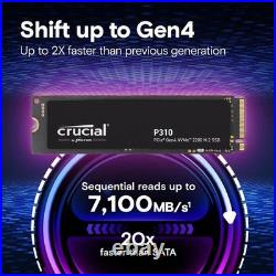 Brand New Crucial P310 500GB M. 2 2280 NVMe SSD 6,600MB/s Desktop/Laptop