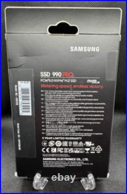 Brand New Samsung 990 PRO 4TB M. 2 NVMe Internal SSD Black (MZ-V9P4T0) Brand New Samsung 990 PRO 4TB M. 2 NVMe Internal SSD Black (MZ-V9P4T0)