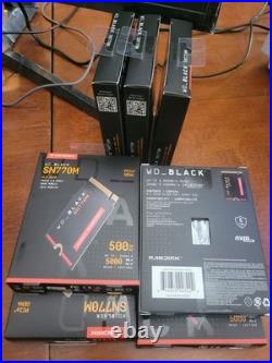 Brand New WD Black SN770M 500GB M. 2 2230 NVMe SSD PCIe 4.0 WDBDNH5000ABK