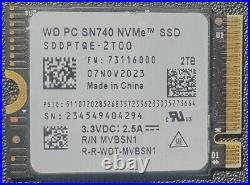 Brand-new WD SN740 2TB M. 2 2230 SSD NVMe PCIe4x4 For Steam & surface laptop