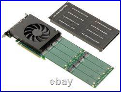 Broadcom PEX88048 PCIe 4.0 x16 Card for 8 SSD M. 2 NVMe CHIPSET