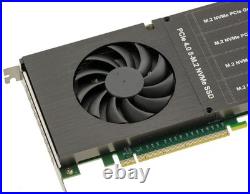Broadcom PEX88048 PCIe 4.0 x16 Card for 8 SSD M. 2 NVMe CHIPSET