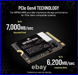 CORSAIR MP600 MINI 2TB PCIe x4 Gen 4 TLC NVMe CSSD-F2000GBMP600MNR2 M. 2 2230 SSD