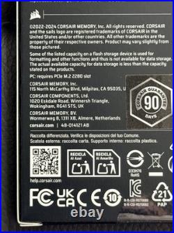 Corsair MP600 CORE XT 2TB PCIe Gen4 x4 NVMe M. 2 SSD Fedex 2 days shipping