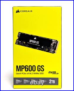 Corsair MP600 GS 2TB PCIe 4.0 (Gen 4) x4 NVMe M. 2 SSD nvm/Express Black