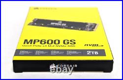 Corsair MP600 GS 2TB PCIe 4.0 (Gen 4) x4 NVMe M. 2 SSD nvm/Express Black