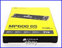 Corsair MP600 GS 2TB PCIe 4.0 (Gen 4) x4 NVMe M. 2 SSD nvm/Express Black