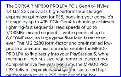 Corsair MP600 Pro M. 2 2280 2TB PCIe Gen 4.0 x4, NVMe 1.4 3D TLC Internal Solid S