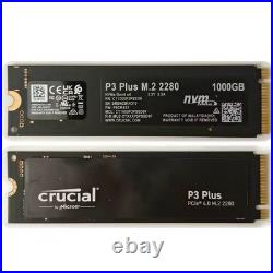Crucial 1TB P3 Plus NVMe PCIe 4.0 M. 2 Laptop Desktop Internal SSD Used