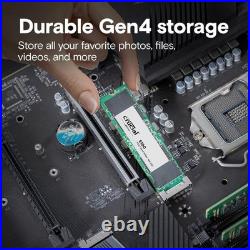 Crucial CT2000E100SSD8 E100 2TB PCIe 4.0 Gen4 NVMe M. 2 2280 2.0 TB Internal SSD