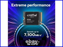 Crucial CT2000P310SSD2 P310 2TB M. 2 2230 NVMe PCIe 4.0x4 7100 MB/s Internal SSD Crucial CT2000P310SSD2 P310 2TB M. 2 2230 NVMe PCIe 4.0x4 7100 MB/s Internal SSD