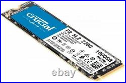 Crucial P2 1TB M. 2 PCIe NVMe SSD Interne (CT1000P2SSD8)