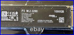 Crucial P3 1TB NVMe SSD PCIe Gen3 High Speed Storage Up to 3500MBs Read