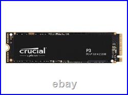 Crucial P3 4TB NVMe M. 2 (2280) Internal SSD, PCIe 3.0 3D NAND, up to 3500MB/s