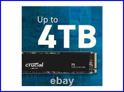 Crucial P3 4TB NVMe M. 2 (2280) Internal SSD, PCIe 3.0 3D NAND, up to 3500MB/s