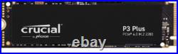 Crucial P3 500G/1TB PCIe 3.0 NVMe M. 2 2280 Form Factor Internal SSD