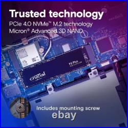 Crucial P3 500G/1TB PCIe 3.0 NVMe M. 2 2280 Form Factor Internal SSD