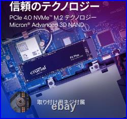 Crucial P3 Plus 1TB PCIe Gen4 3D NAND NVMe M. 2 SSD, up to 5000MB/s CT1000P3