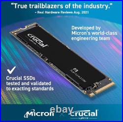 Crucial P3 Plus 1TB PCIe Gen4x4 3D NAND NVMe M. 2 SSD 500GB 1TB 2TB, up to 5000MB